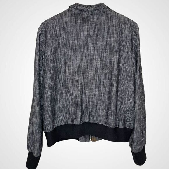 LARRY LEVINE Stretch Lightweight Zip Front Jacket, XL - Picture 4 of 7